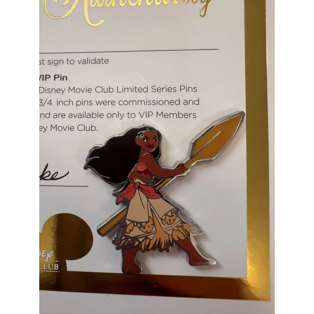Disney Moana VIP Pin Unisex OS Multicolor Good Limited Edition COA Exclusive